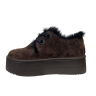 Черевики жіночі замшеві DIANA D-267/YU-3 коричневі хутро