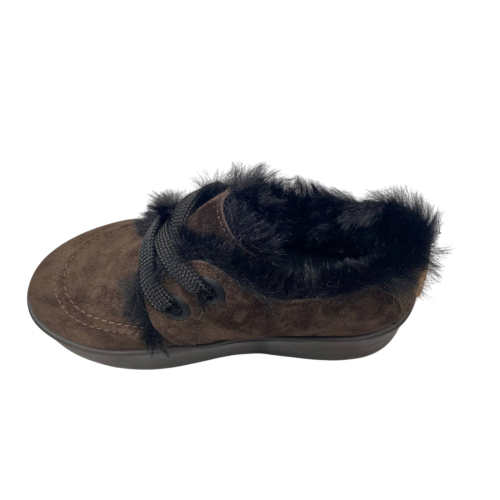 Черевики жіночі замшеві DIANA D-267/YU-3 коричневі хутро