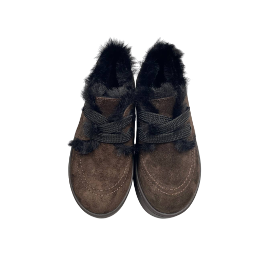 Черевики жіночі замшеві DIANA D-267/YU-3 коричневі хутро