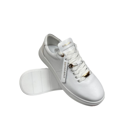 Кроссовки женские кожаные CAMELLIA 218 05 белые