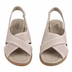 Босоножки Женские кожаные ASMIN 403 бежевый