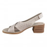 Босоніжки Жіночі шкіряні ASMIN 403 бежевий