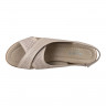 Босоніжки Жіночі шкіряні ASMIN 403 бежевий