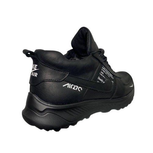 Кросівки Чоловічі шкіряні DENAR N13 01 чорний хутро