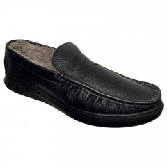 Мокасины мужские кожаные DUKAVELLI 7202 черные