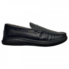 Мокасины мужские кожаные DUKAVELLI 7202 черные