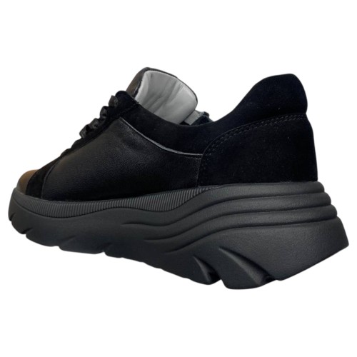 Кроссовки женские кожаные VLADEKS 1289 черные