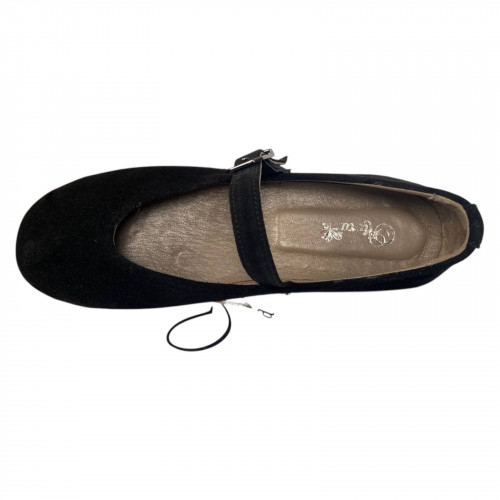 Балетки женские замшевые ALEXA 23 01 черные