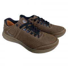 Кроссовки мужские кожаные LORD E9 47 бежевые перфорация