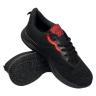 Кросівки жіночі текстильні SPORT W660-1 чорний/червоний