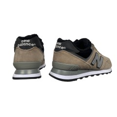 Кроссовки мужские New Balalance замшевые 574 (900-23) бежевый мех