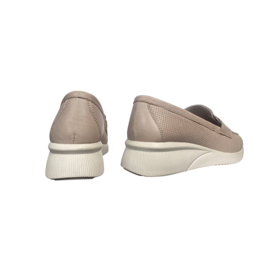 Мокасины женские кожаные ATO 700 04 бежевые