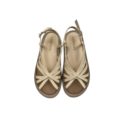 Босоножки женские кожаные CAMELLIA 423 16 молочная лат.