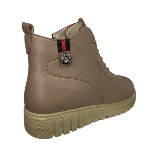 Черевики жіночі шкіряні BODRUM K002-7 04 бежевий байка