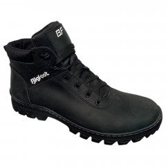 Черевики чоловічі шкіряні Big Foot BF54 чорні хутро