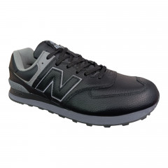Кромки мужские кожаные New Balance U891-3 черные серые 