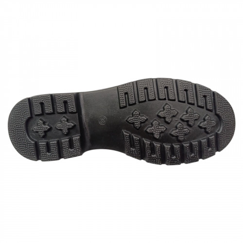 Лоферы женские кожаные ALLSY 196102 черные лаковые 220158L