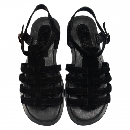 Босоножки женские черные замшевые KATRINA 180/1