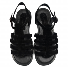 Босоножки женские черные замшевые KATRINA 180/1