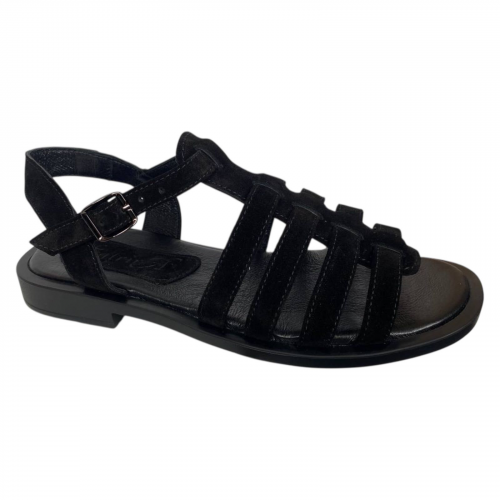 Босоножки женские черные замшевые KATRINA 180/1