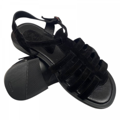 Босоножки женские черные замшевые KATRINA 180/1