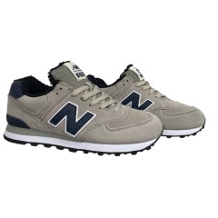 Кроссовки мужские New Balalance замшевые 574 (900-22) серый мех