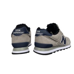 Кроссовки мужские New Balalance замшевые 574 (900-22) серый мех