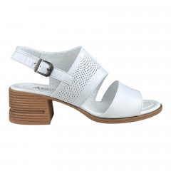 Босоножки Женские кожаные ASMIN 400 белый