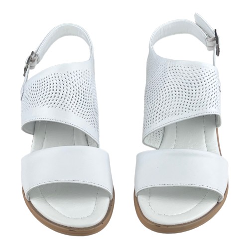 Босоніжки Жіночі шкіряні ASMIN 400 білий