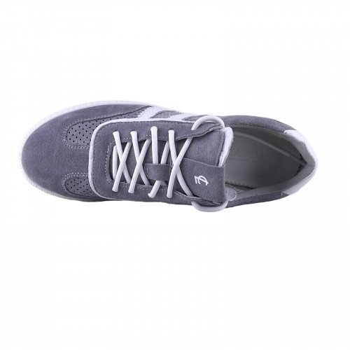 Кеды Женские замшевые CAMELLIA 225/1 серый перфорация