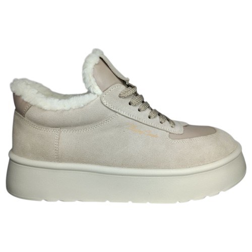 Кроссовки женские замшевые CAMELLIA 35/2 04 мех визона 