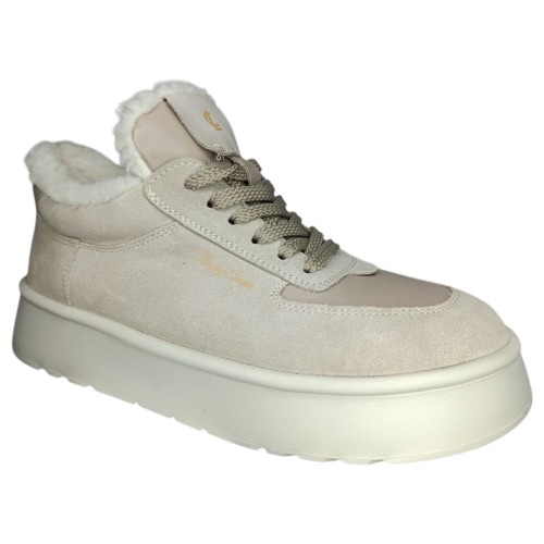 Кроссовки женские замшевые CAMELLIA 35/2 04 мех визона 