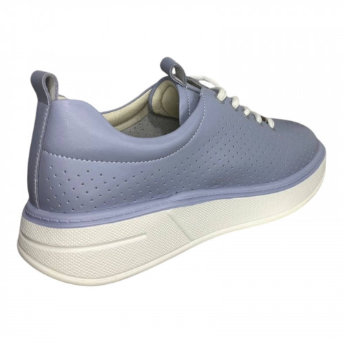 Мокасини жіночі шіряні BODRUM Z0003 блакитний