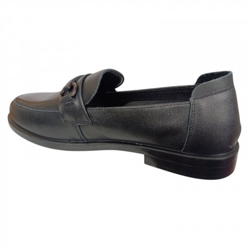 Лофери жіночі шкіряні ALLSY 196339 чорні LT-24N21A335-1