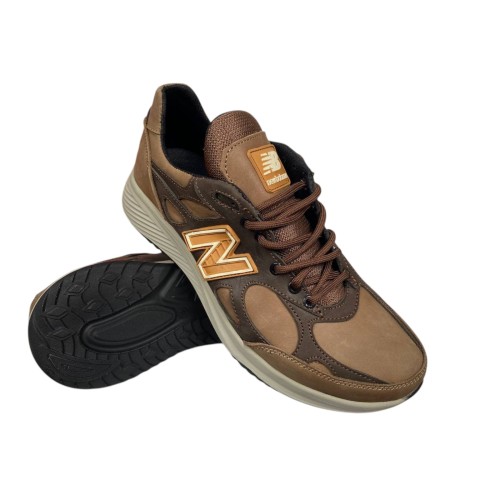 Кросівки чоловічі шкіряні ICEFIELD NB 00 14 лате+чорний