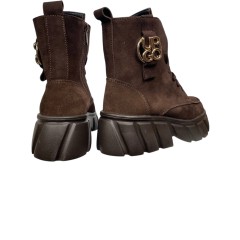 Черевики жіночі замшеві DINO RICHI 705 25 шоколадні хутро