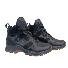 Черевики чоловічі шкіряні DENAR B-1 чорний хутро