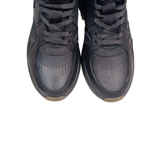 Черевики чоловічі шкіряні DENAR B-1 чорний хутро 