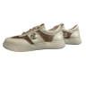 Кроссовки женские кожаные текстильные CAMELLIA 219 04 бежевые