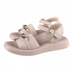 Босоножки Женские кожаные LEONI 030 06 пудра