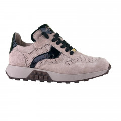 Кроссовки Женские кожаные CAMELLIA 205/1/35 17 молочный замш лак