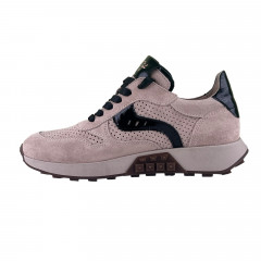 Кроссовки Женские кожаные CAMELLIA 205/1/35 17 молочный замш лак