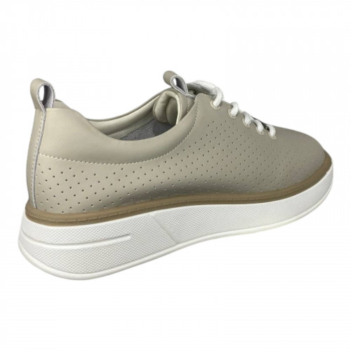 Мокасини жіночі шіряні BODRUM Z0010 бежевий