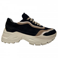 Кроссовки женские замшевые VLADEKS 1295 черные