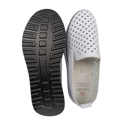 Лоферы женские ALLSY 200171 серые