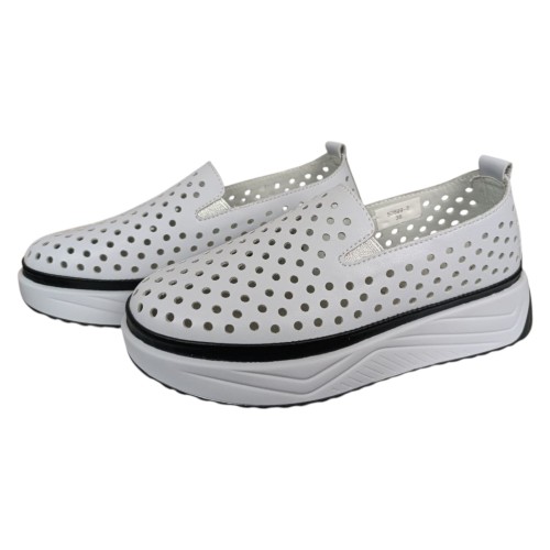 Лоферы женские ALLSY 200171 серые