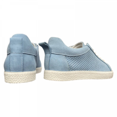 Кеды женские голубые замшевые CAMELLIA 295/1