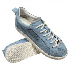 Кеды женские голубые замшевые CAMELLIA 295/1