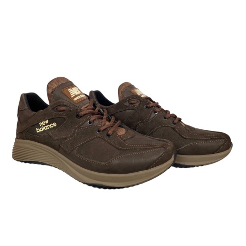 Кросівки чоловічі шкіряні ICEFIELD NB 08 08 коричневі 