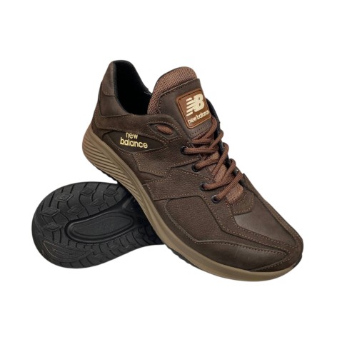 Кросівки чоловічі шкіряні ICEFIELD NB 08 08 коричневі 